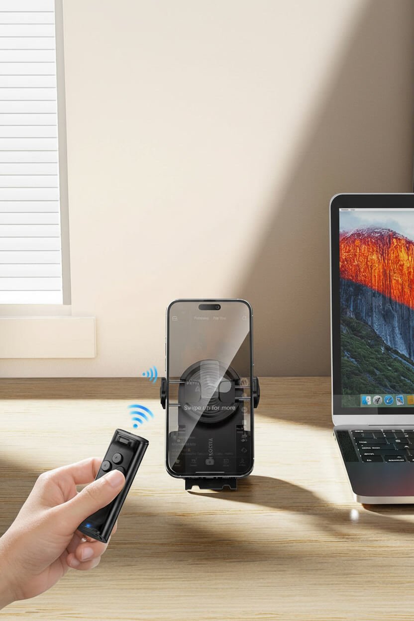 Vissona GoShot Trio Kumandalı Uzaktan Selfie Kiti Bluetooth Telefon Tutucu Çok Fonksiyonlu Çekim Aparatı