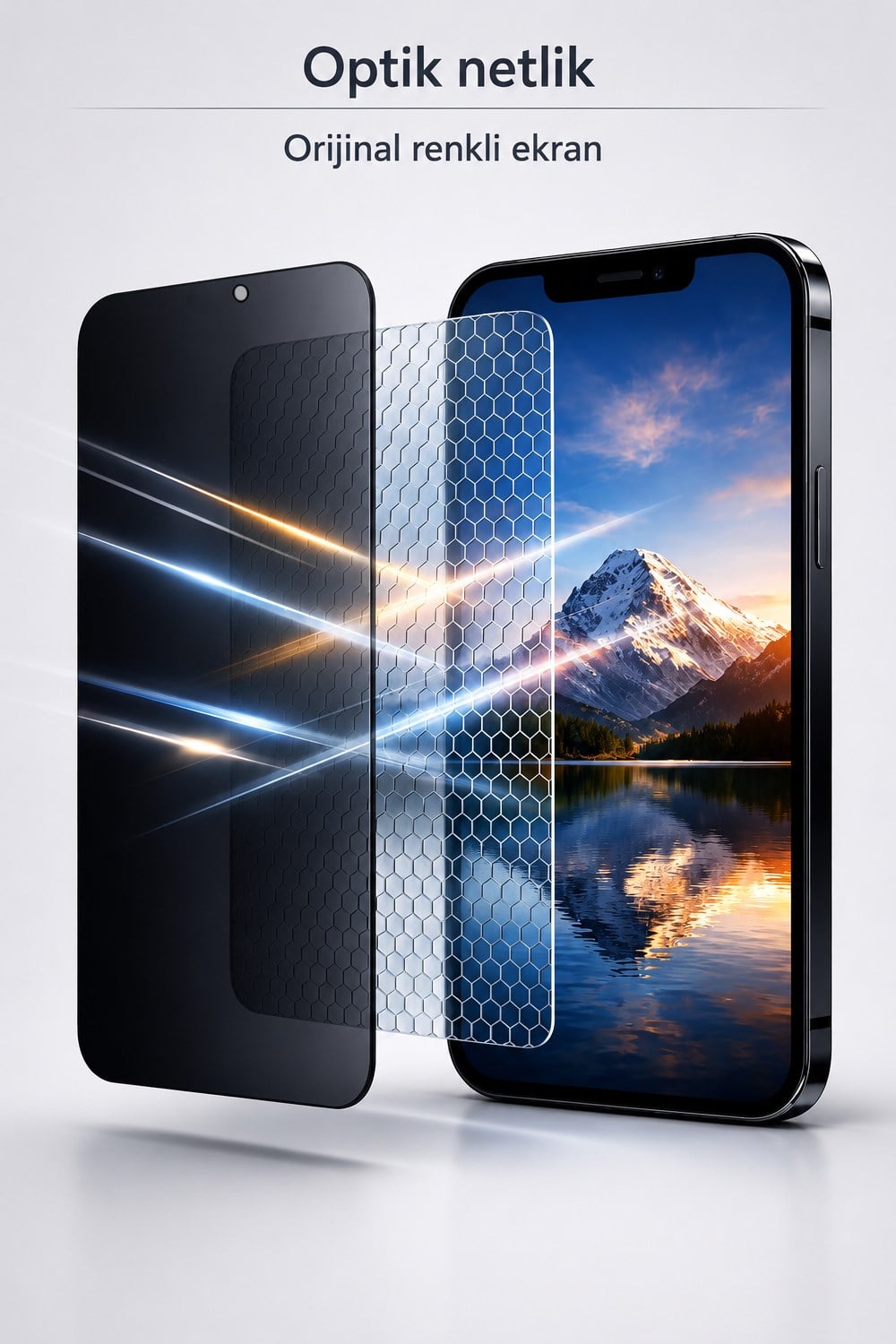 İPhone Air Hayalet Ekran Koruyucu % 100 Cam (Temperli)  Kolay Kurulum Aparatlı