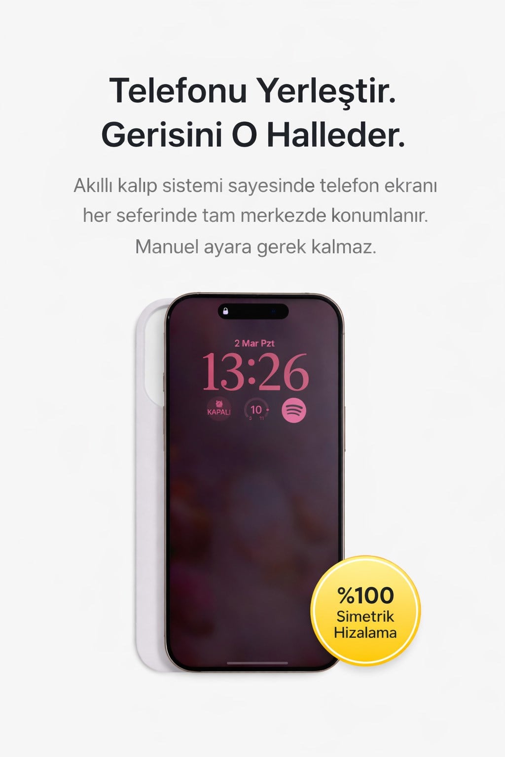 İPhone 15 Plus Hayalet Ekran Koruyucu % 100 Cam (Temperli)  Kolay Kurulum Aparatlı
