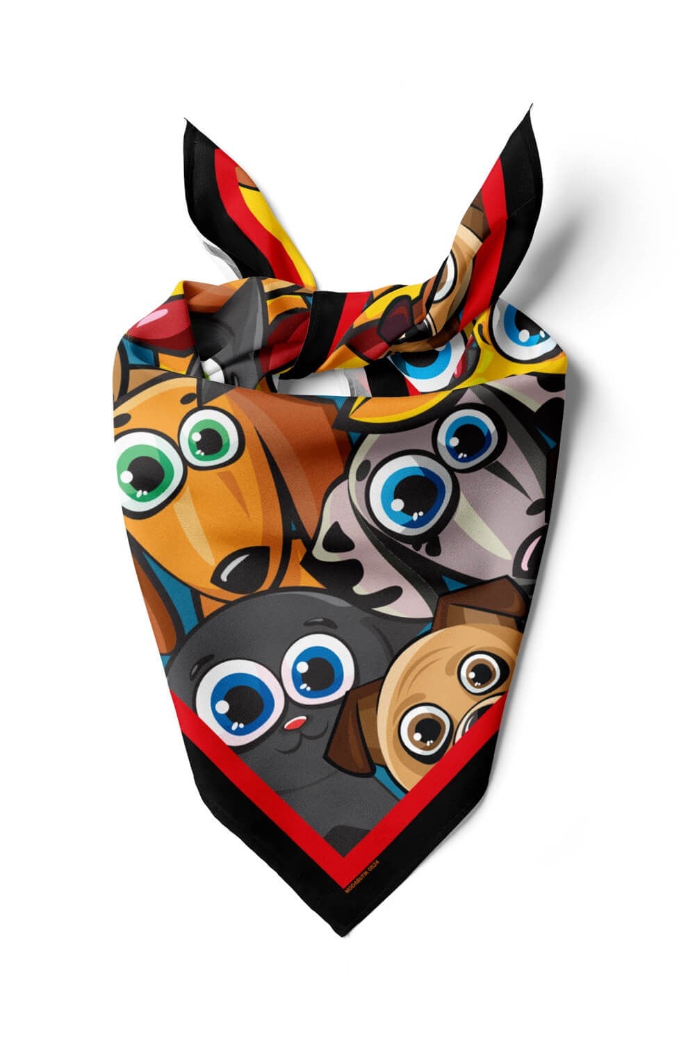 Violla H27 Kadın Karışık Animal Friends Desenli 50x50 Bandana HYL DG0524-22