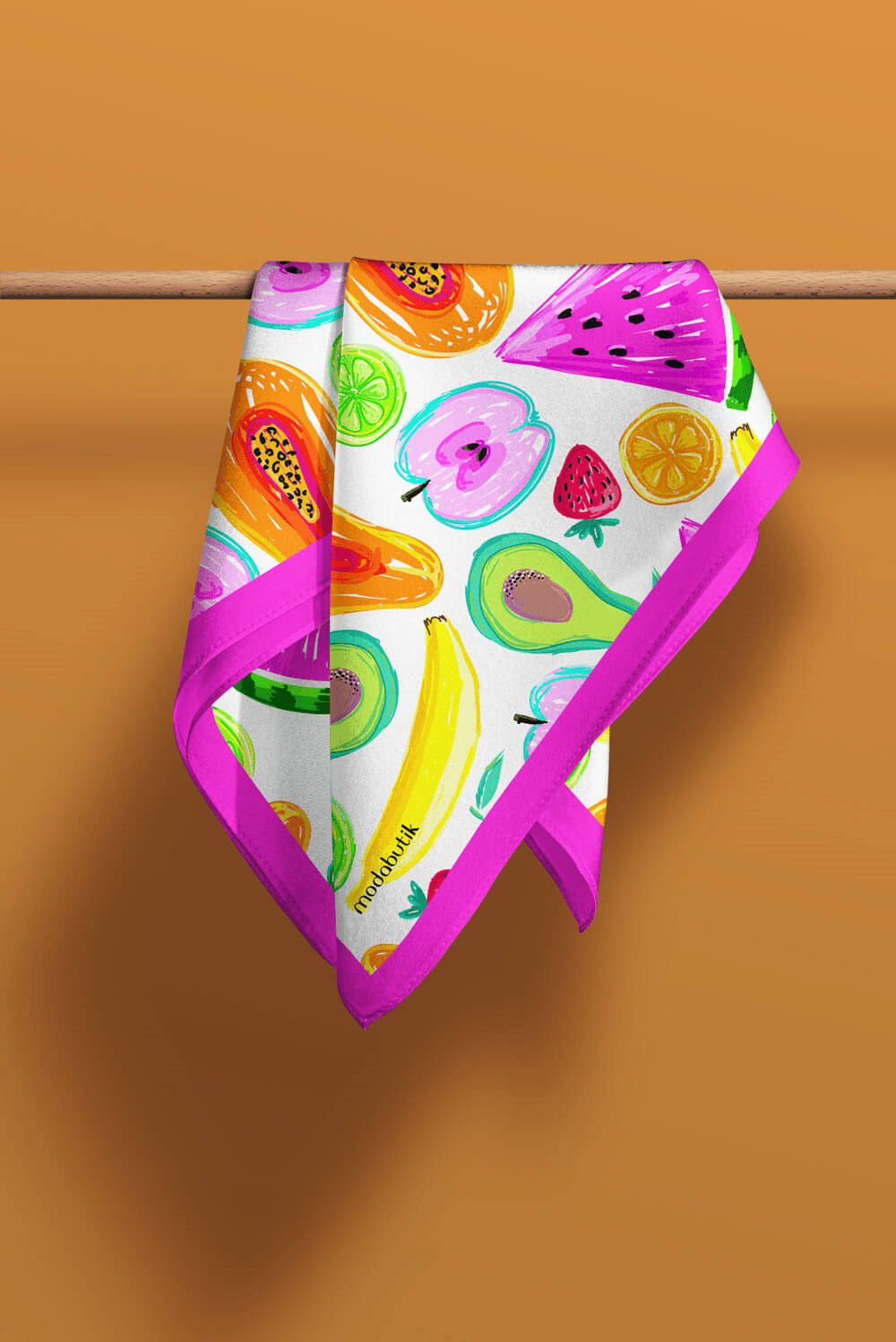 G96 Modabutik Meyve Desenli Bandana