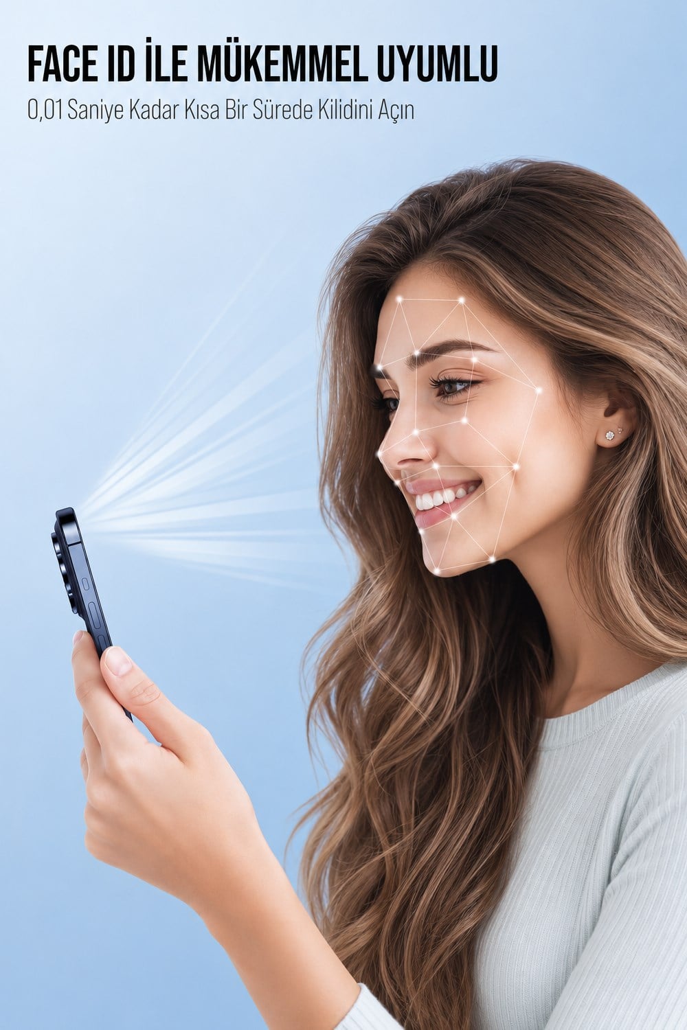 İPhone 17 Pro Max Hayalet Ekran Koruyucu % 100 Cam (Temperli)  Kolay Kurulum Aparatlı