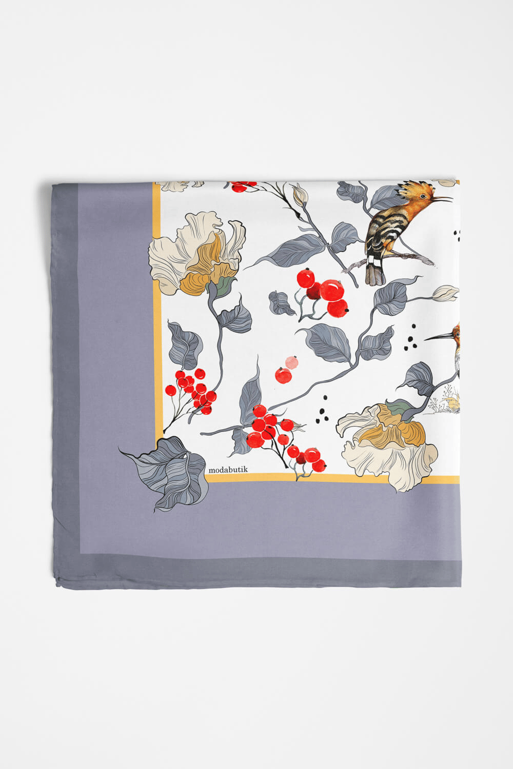 H24 MODERN KUŞ DESENLİ BANDANA DG12231