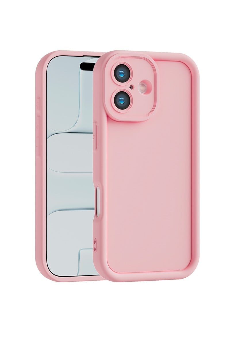 iPhone 16 Plus Kılıf – Kamera Çıkıntılı – Mat Silikon Telefon Kılıfı