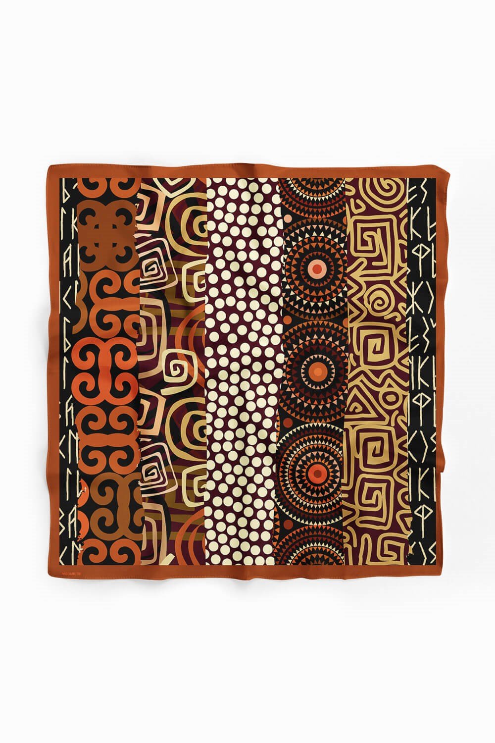 Violla E96 Kadın Etnik Desenli Bandana 50x50 DG0253-22