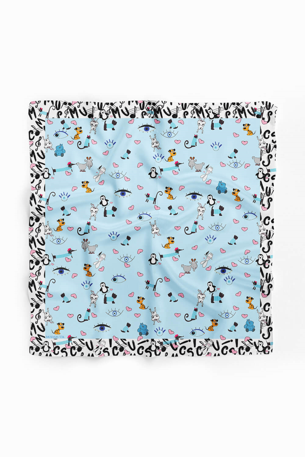 D15 Modabutik Köpek Bandanası Mavi 50x50