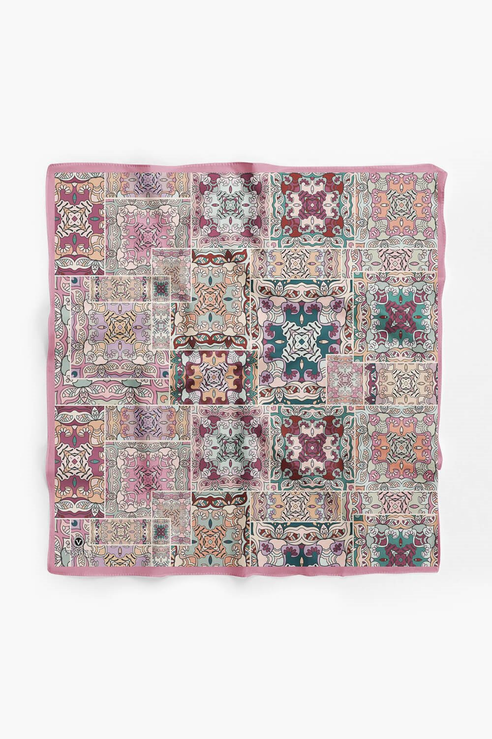 100% Silk Headscarf for Women - 22