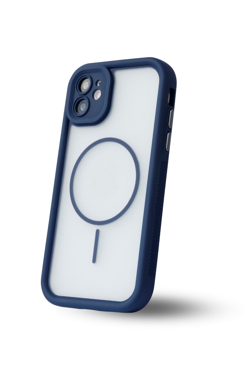 iPhone 11 Kılıf – Kamera Korumalı – MagSafe Uyumlu – Lacivert Renk – Mat Silikon Telefon Kılıfı