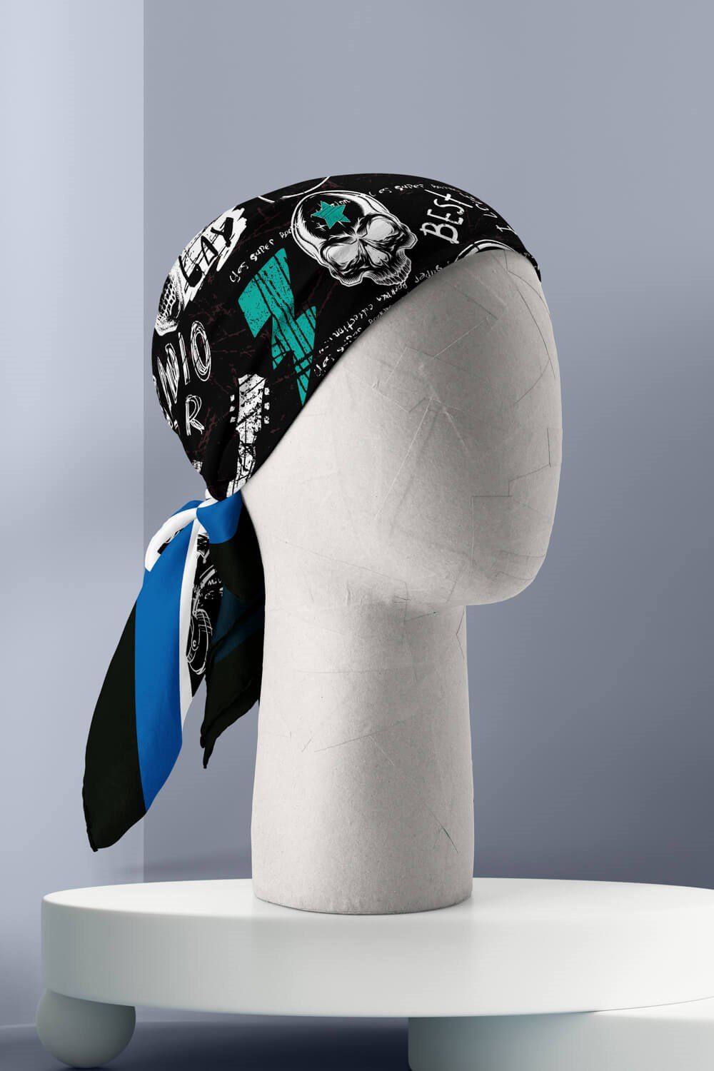Violla H29 Kadın Yes Rock Desenli 50x50 Bandana HYL DG01565-22