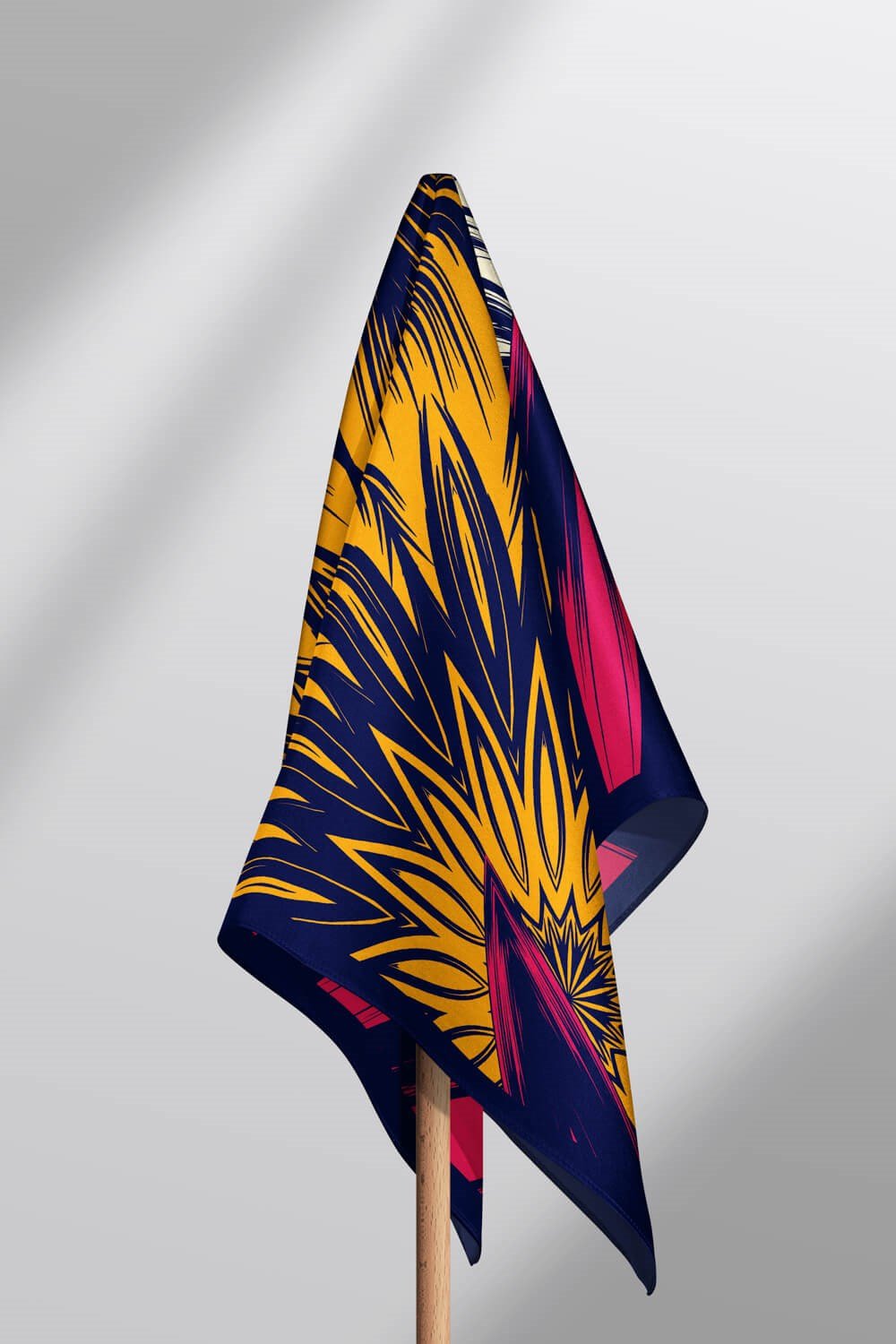 B47 Violla Çiçek Desenli Bandana