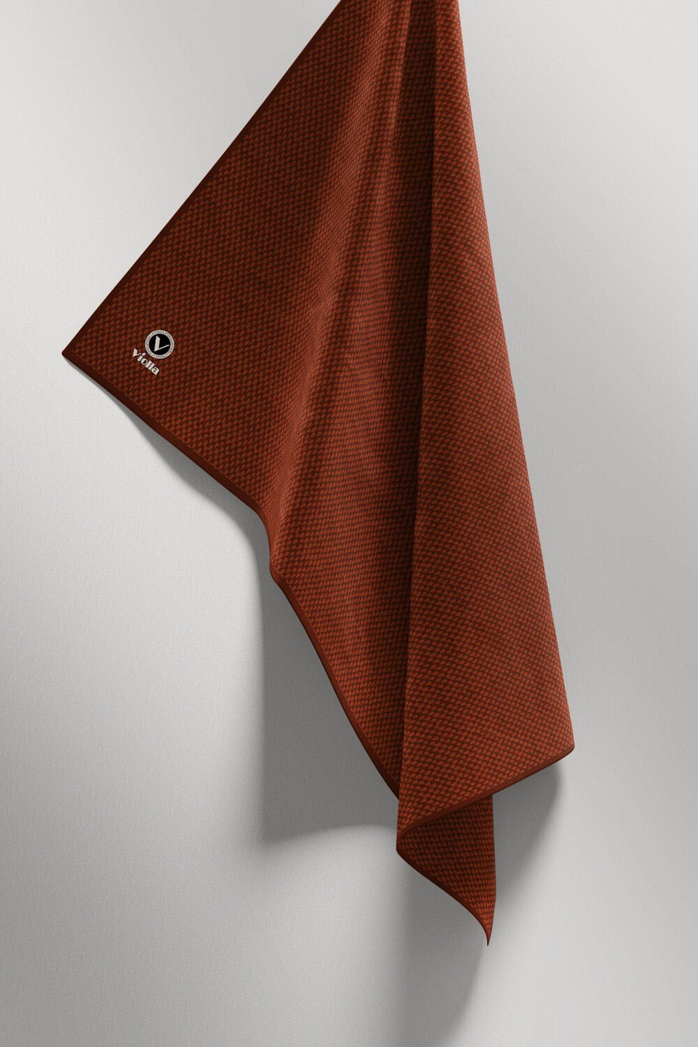 Twill Dokulu Düz Renk Desenli Taba Renkli 90x90 Eşarp (İpek İçermez) Kenar Dikiş Şekli El Dikişli