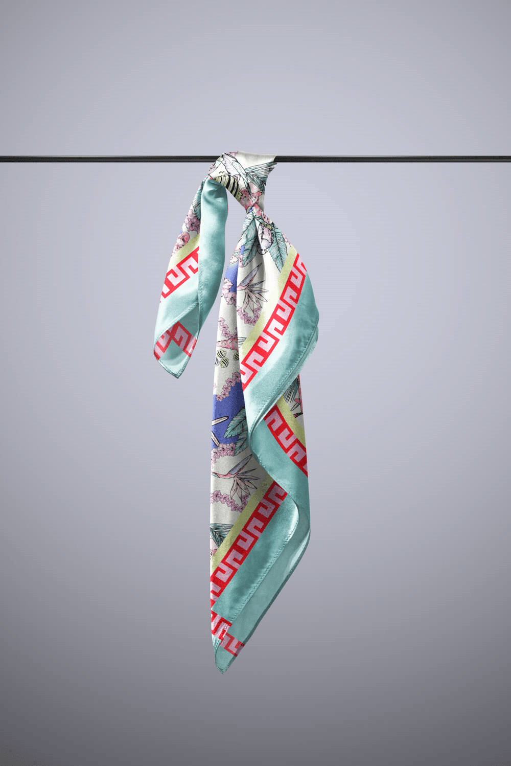G107 MODERN DENİZ CANLILARI TASARIMLI BANDANA DG12418