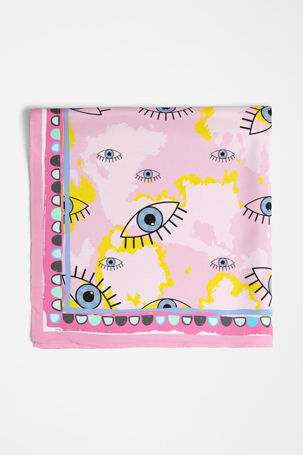 Violla V59 EYES PİNK BATİK TASARIM BANDANA