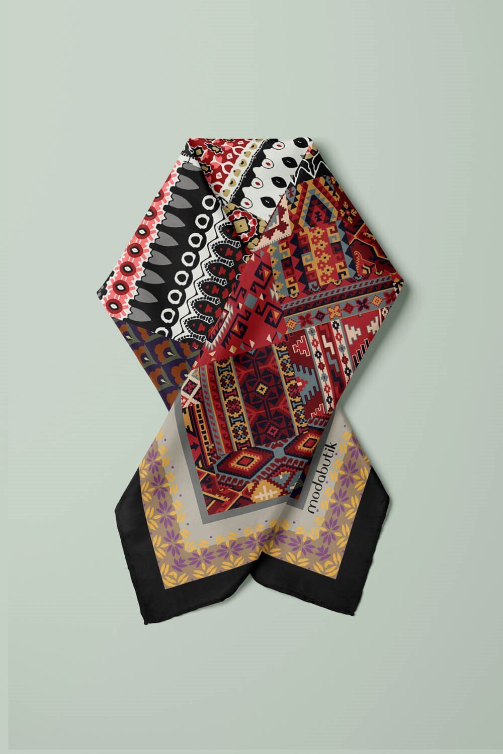 Violla E17 ETNIK ŞAL DESENLI BANDANA