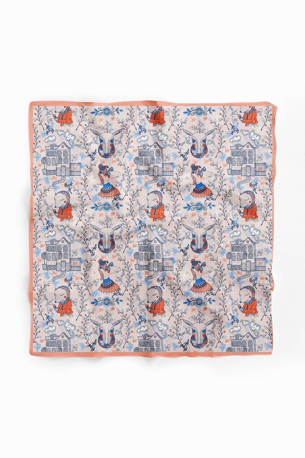 A32 Violla Geyik Desenli Bandana