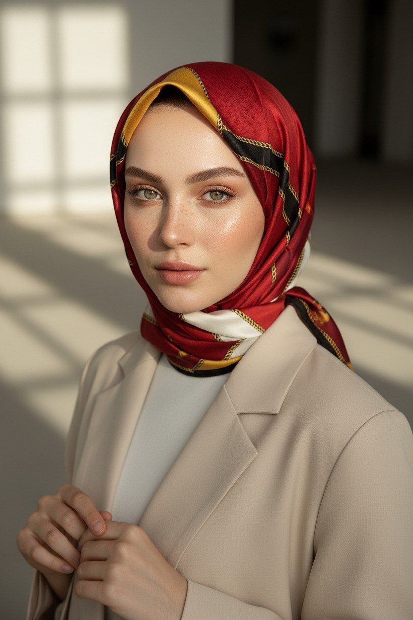 Twill Eşarp (İpek İçermez)