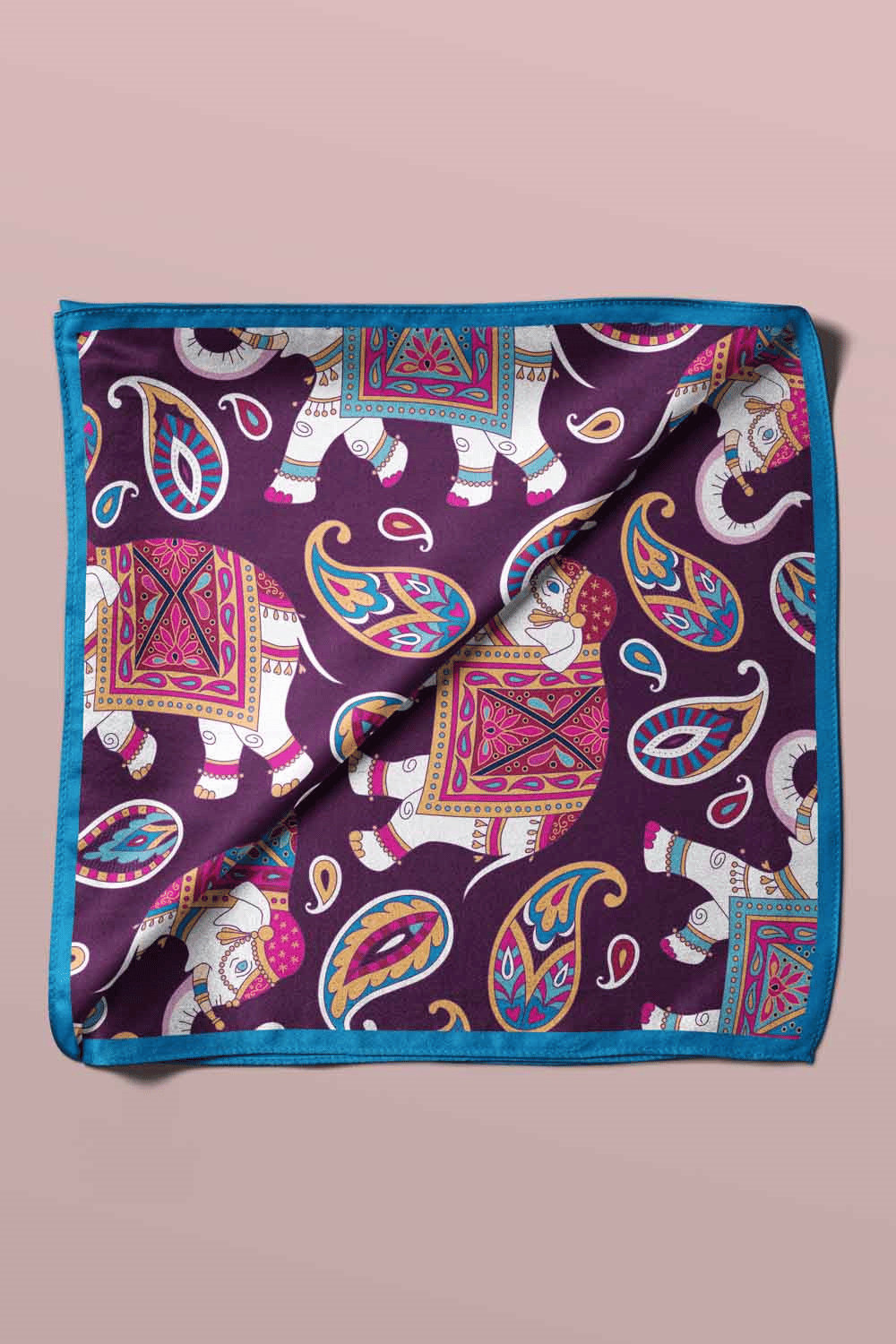 100% Silk Headscarf for Women - 22