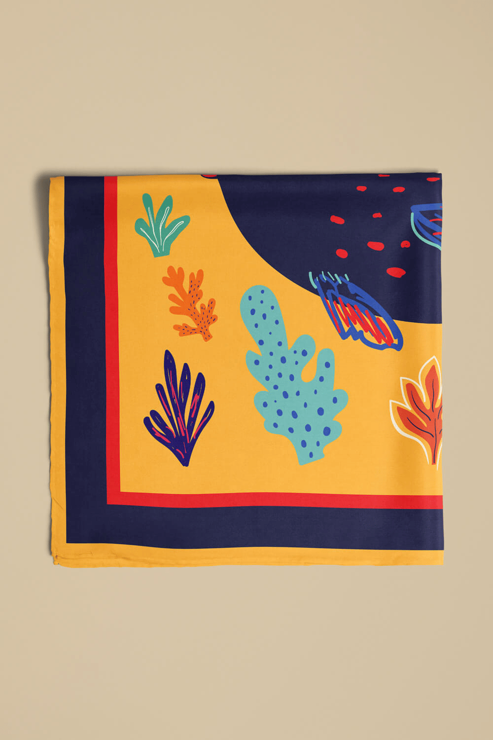 B58 Modabutik Balık Desenli Bandana
