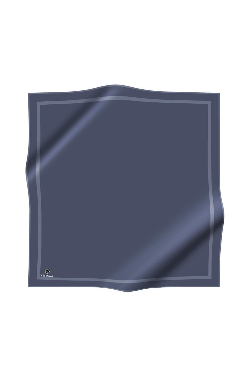 100% Twill İpek Düz Renk Bordür Desenli Gri Renkli Daha Tok Exclusive Serisi 90x90 Dikim Şekli : El Dikişi Eşarp