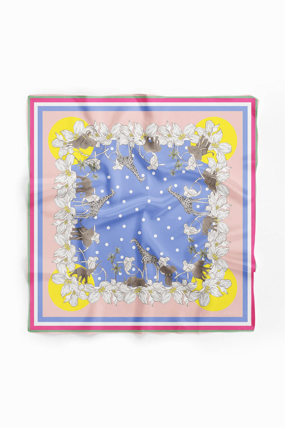 E68 SOYUT ABSTRACK ANIMAL TASARIM BANDANA DG12463
