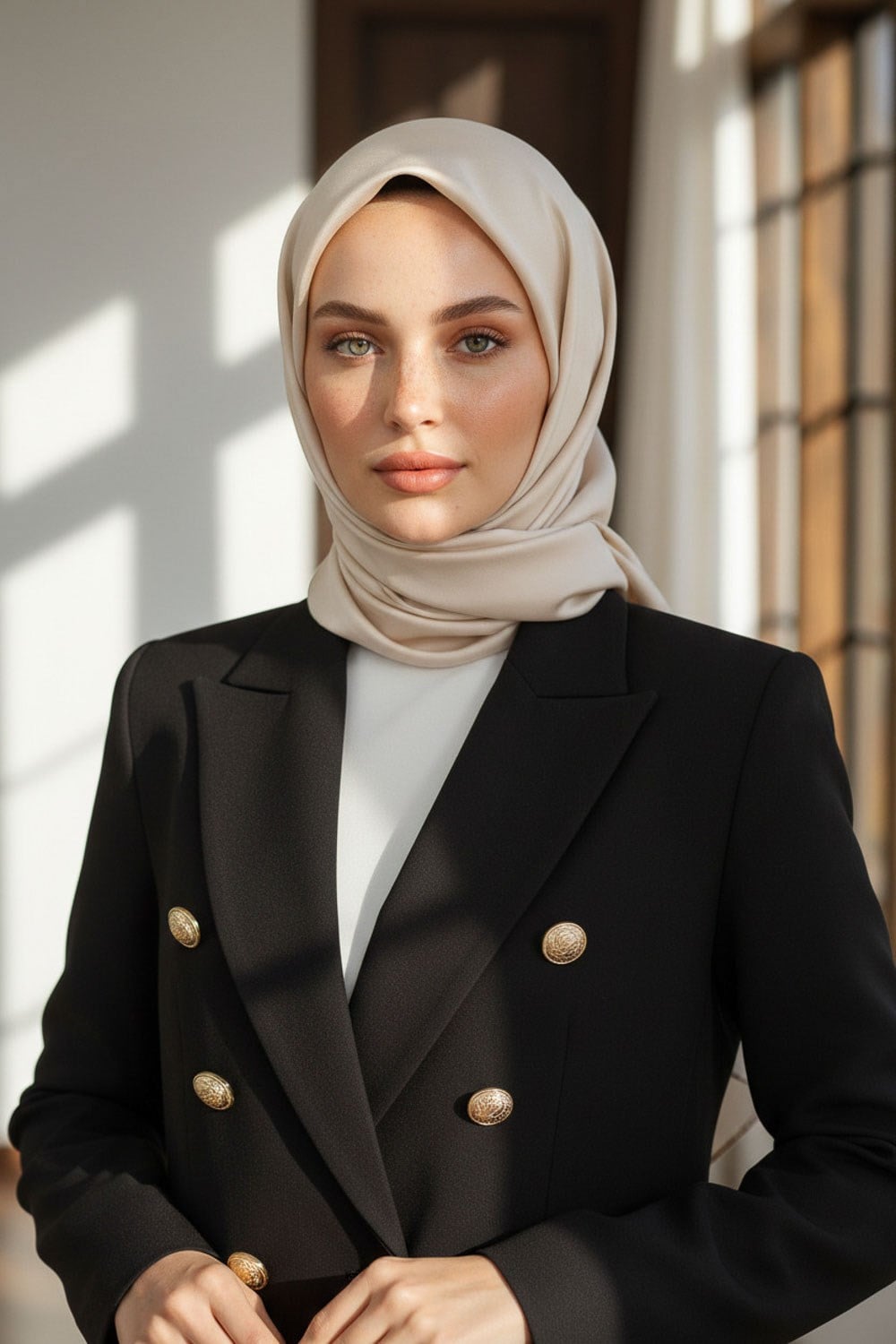%100 Twill İpek Düz Ekru Renkli Daha Tok Exclusive Serisi 90x90 Eşarp Dikim Şekli : El Dikişi