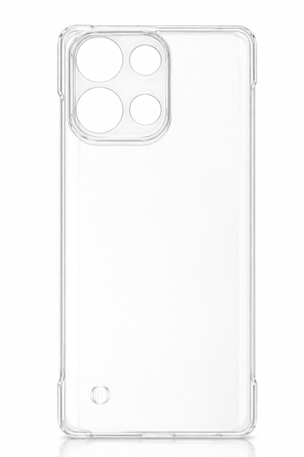 Redmi Note 13 Pro 4G Uyumlu Kamera Korumalı Yanları Açık Sararmaz Sert Mika Şeffaf Kılıf