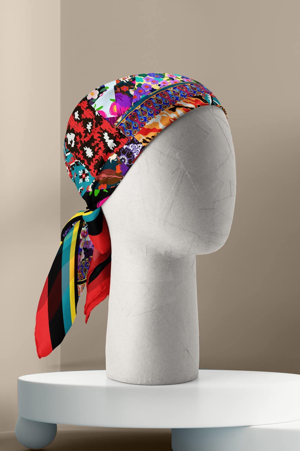 Violla F102 ETNIK PATCWORK TASARIMLI BANDANA DG11976