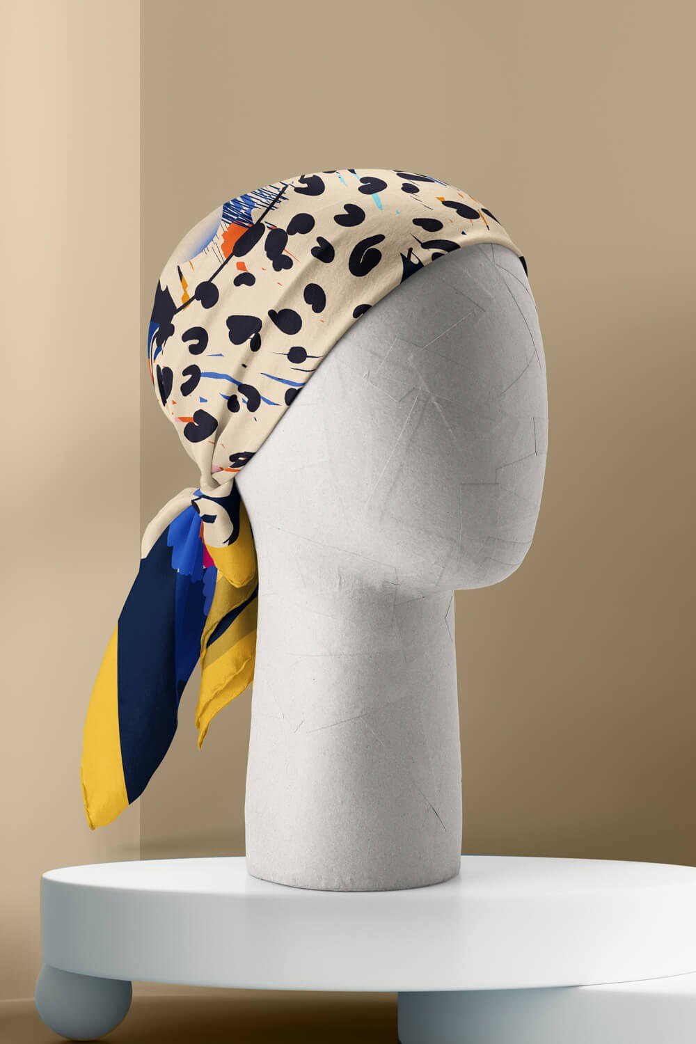 Violla Kaplan Desenli Bandana
