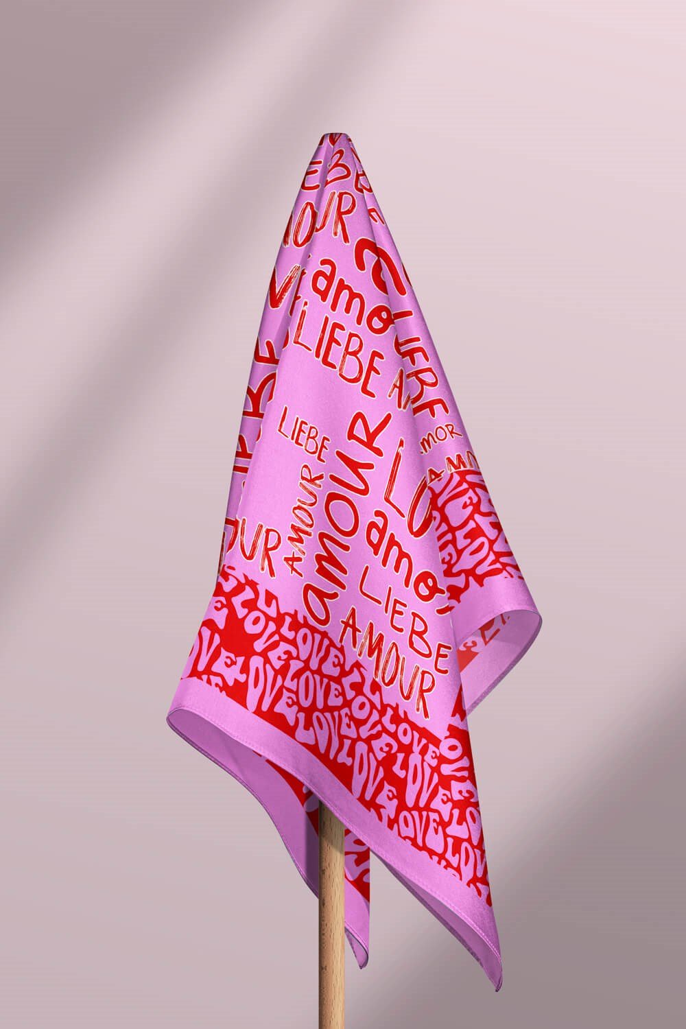 Vissona Amour Desenli İpek Bandana