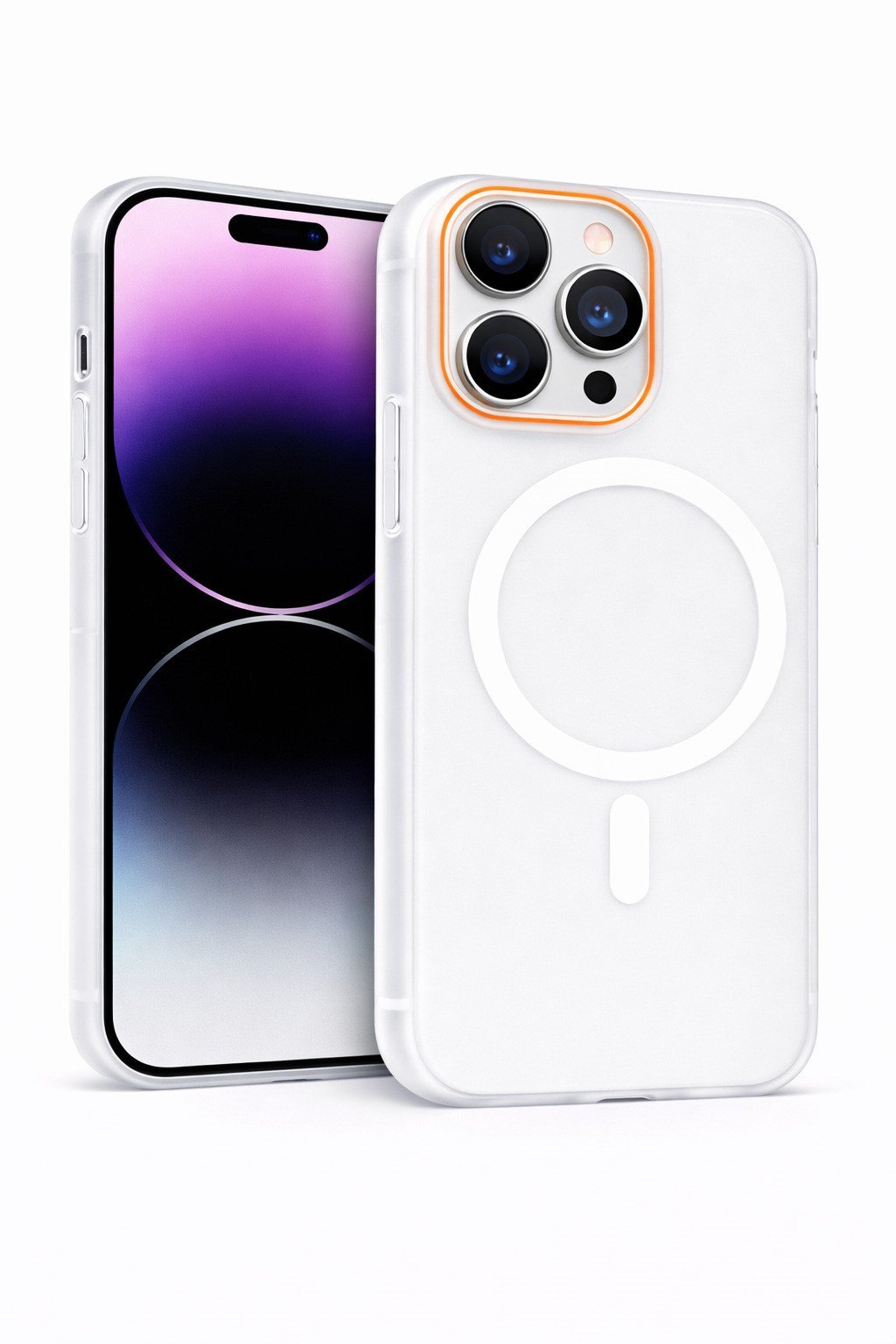 iPhone 15 Pro Kılıf – MagSafe Uyumlu – Mat Sert Arka Kapak Telefon Kılıfı