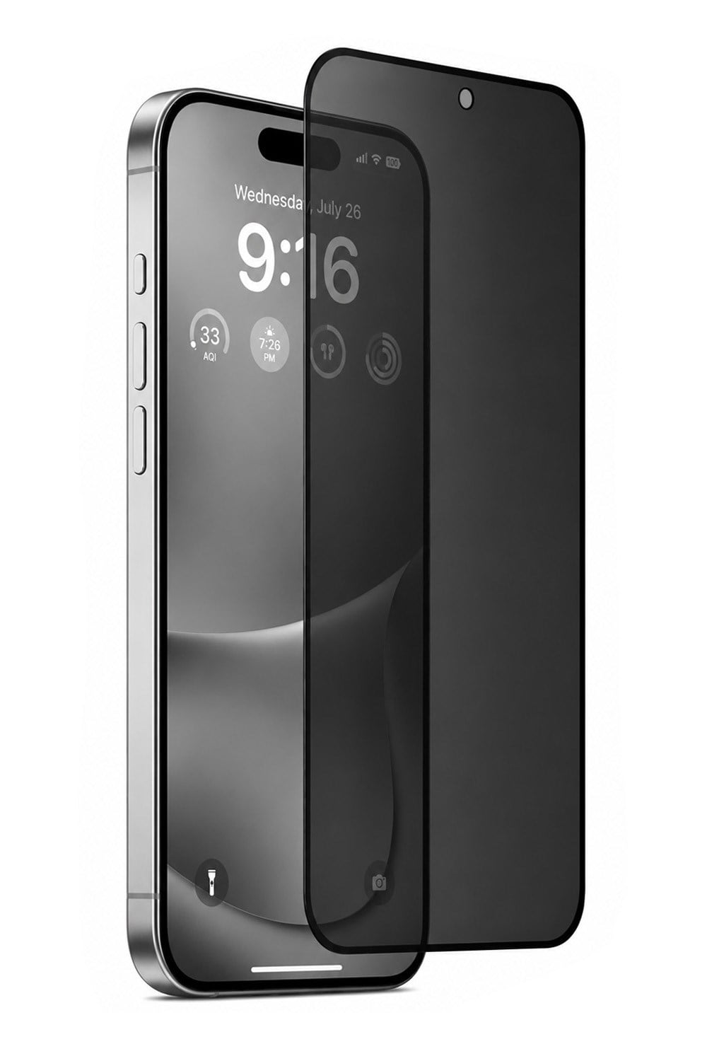 İPhone 15 Hayalet Ekran Koruyucu % 100 Cam (Temperli)  Kolay Kurulum Aparatlı