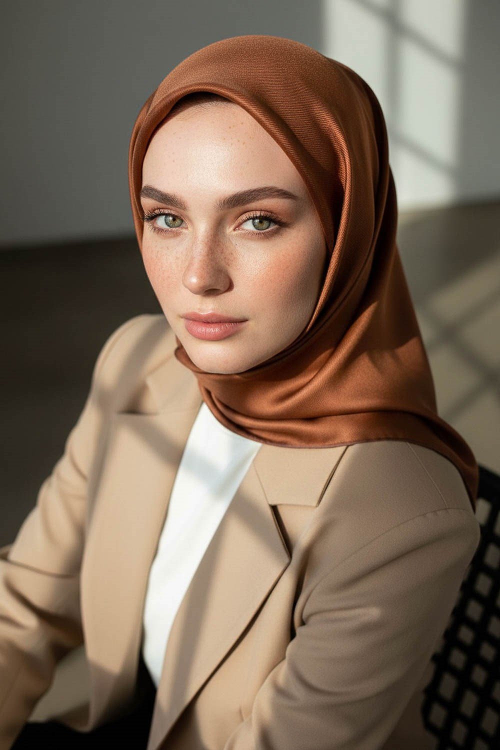 %100 Twill İpek Düz Kiremit Renkli Daha Tok Exclusive Serisi 90x90 Eşarp Dikim Şekli : El Dikişi