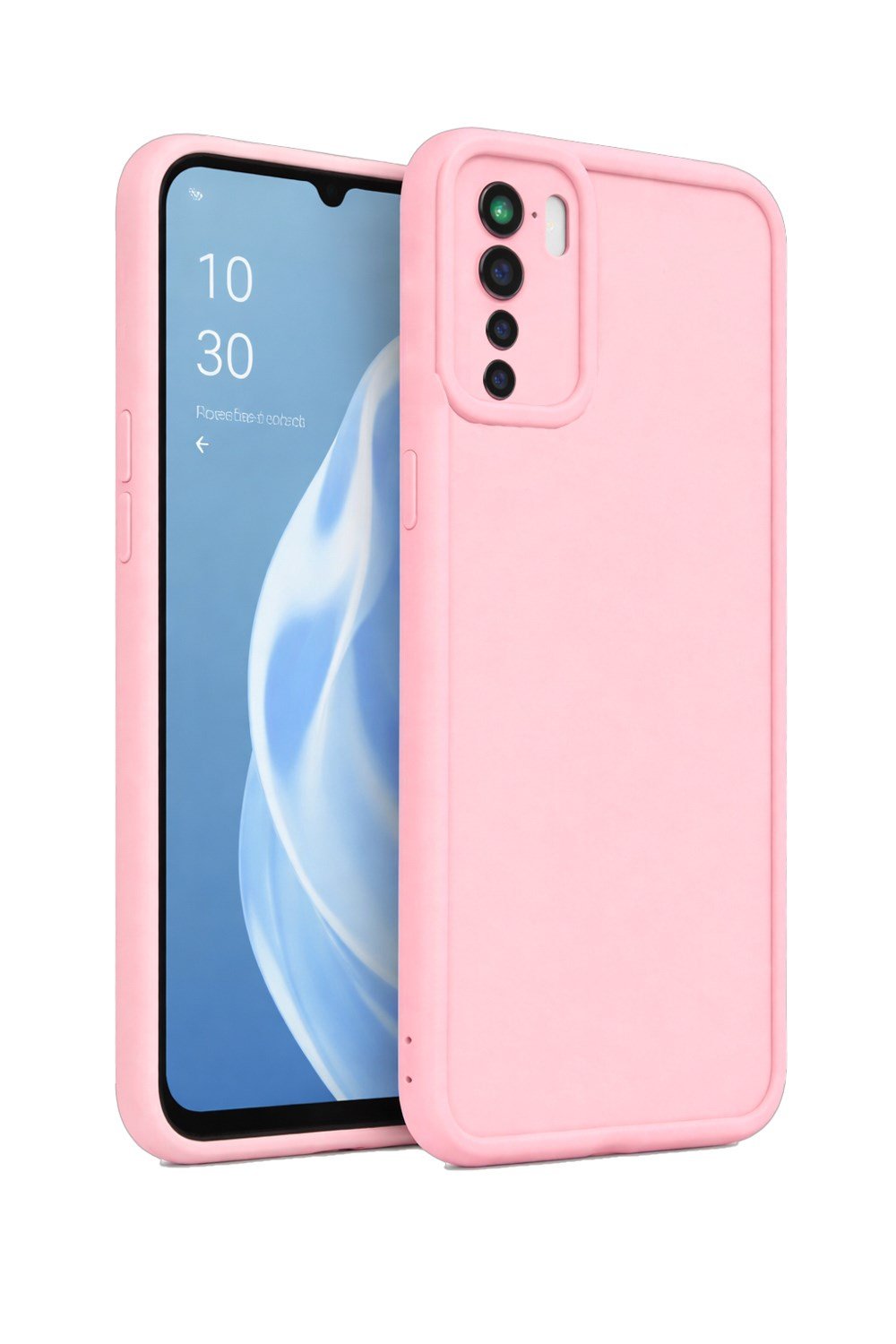 Oppo A91 4G Ve Oppo Reno 3 VE Oppo F15 Uyumlu Kamera Çıkıntılı Mat Silikon Telefon Kılıfı