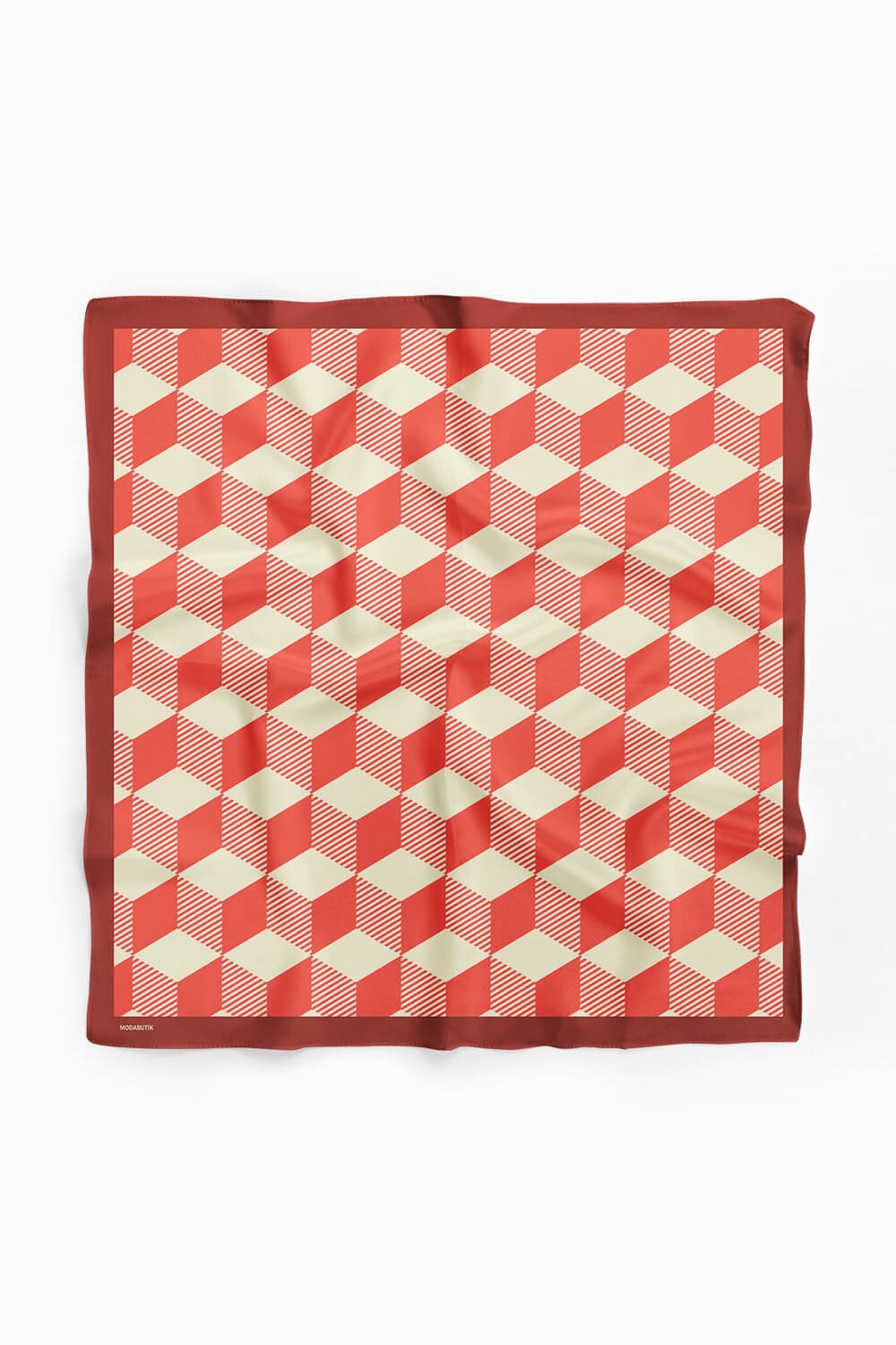 Violla V44 Kadın Geometric Desenli Bandana 50x50 DG0123-22
