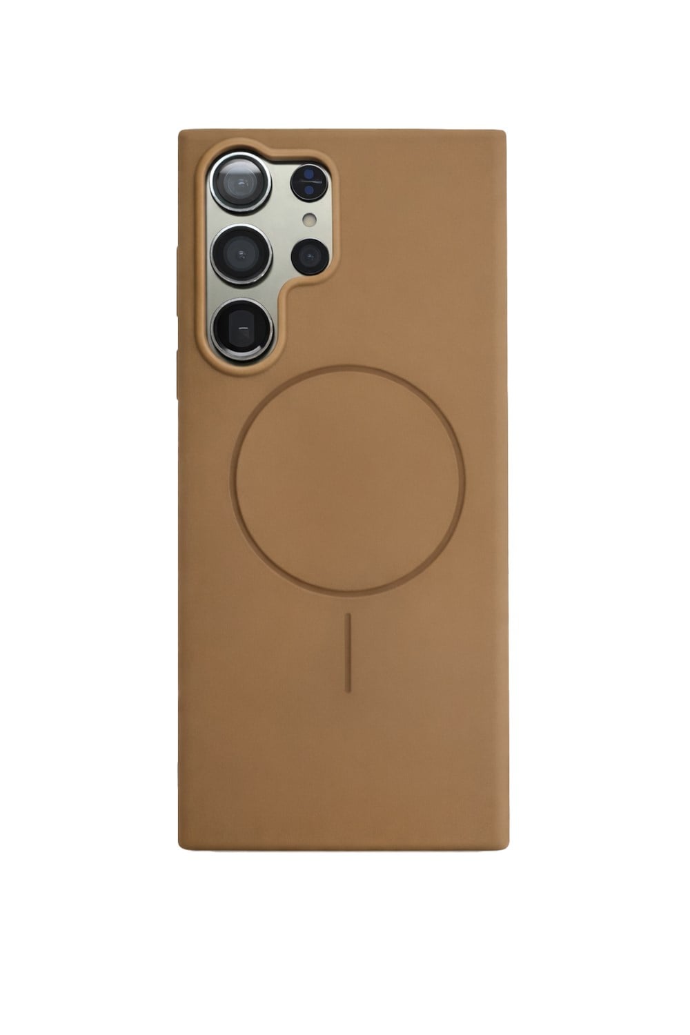 Samsung Galaxy S24 Ultra Kılıf – İçi Kadife – MagSafe Uyumlu – Camel Renk – Telefon Kılıfı