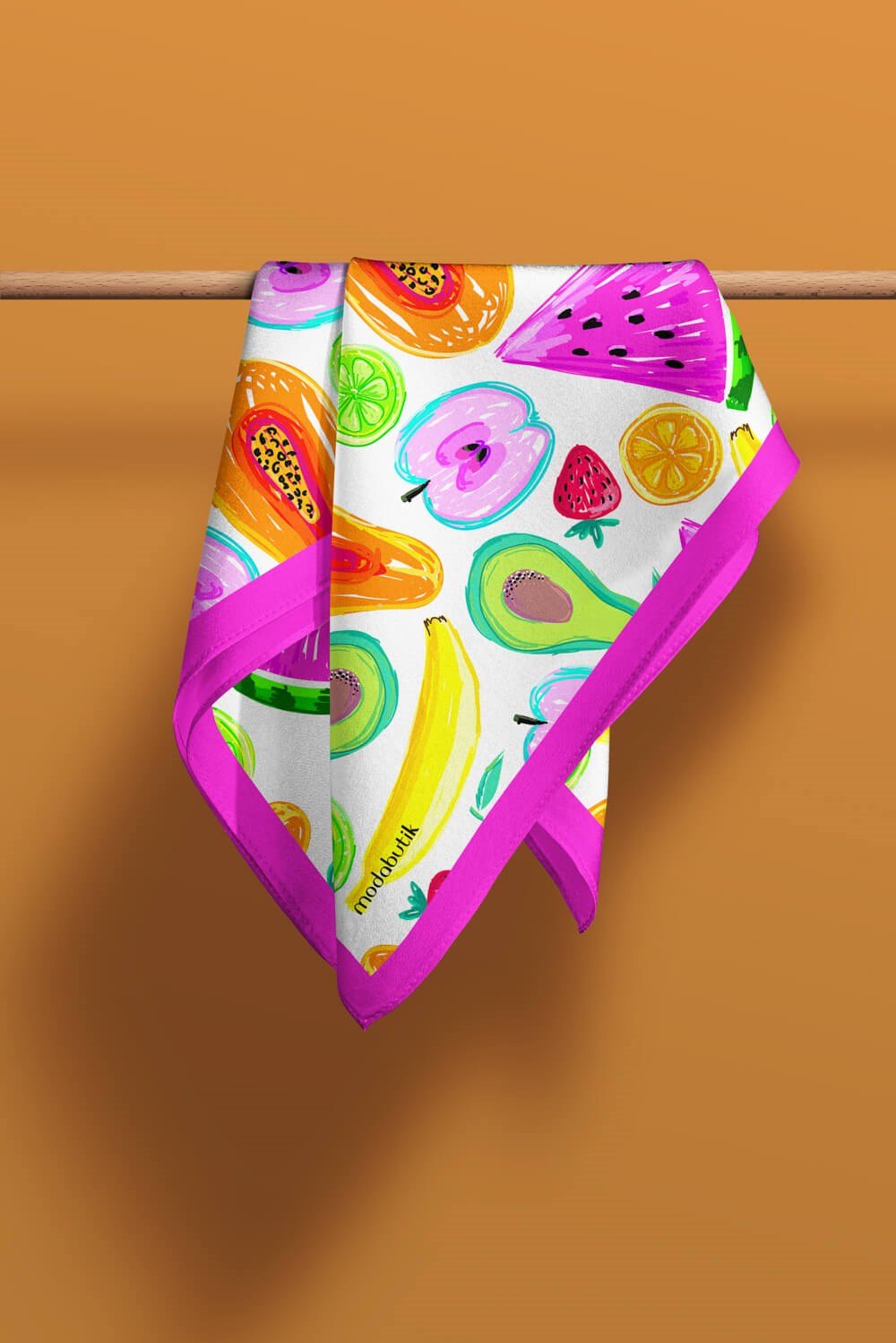 G96 Violla Meyve Desenli Bandana