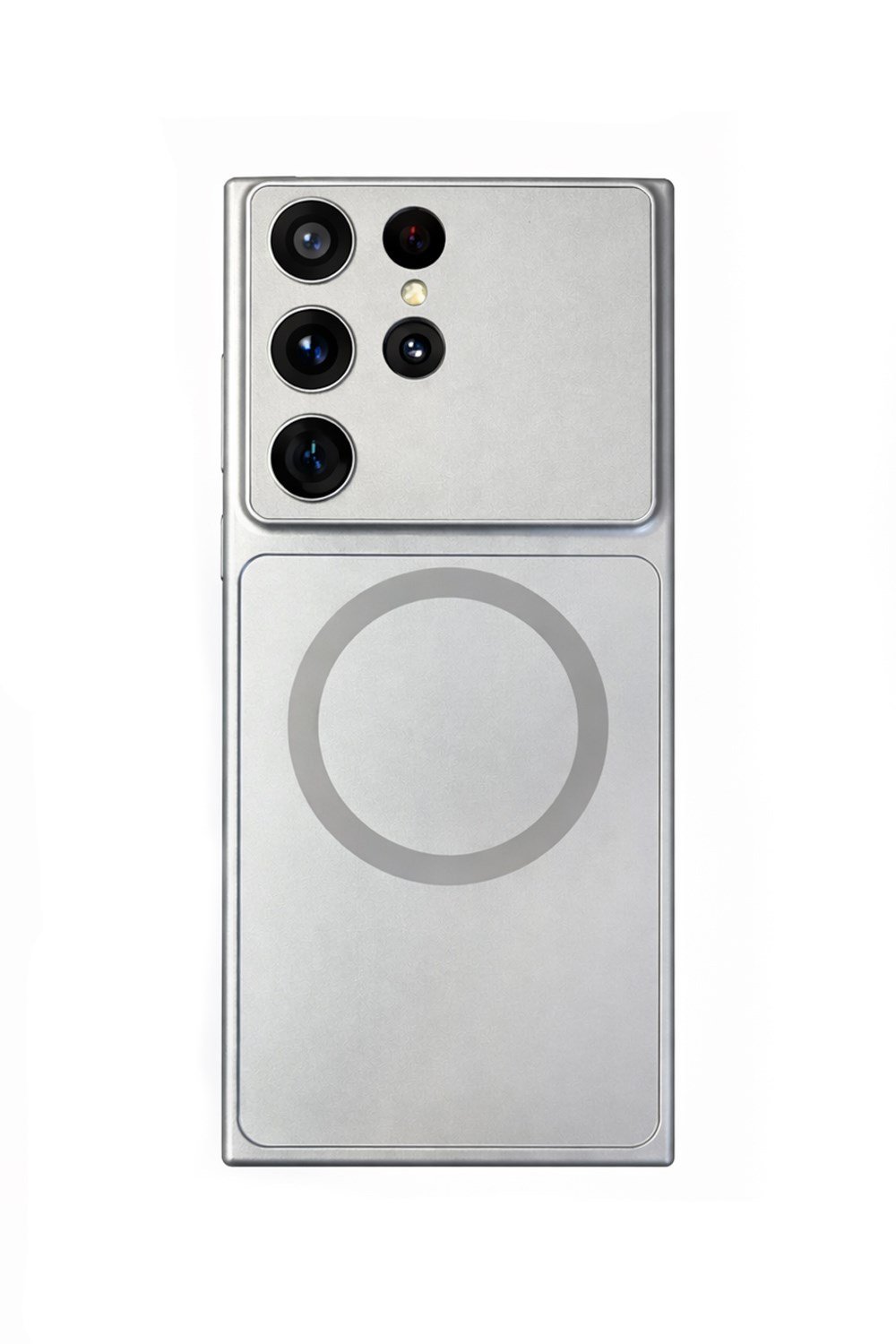 Samsung Galaxy S24 Ultra Uyumlu Kamera Korumalı Magsafe Wireless Şarj Özellikli Full Glass Arka Kapak