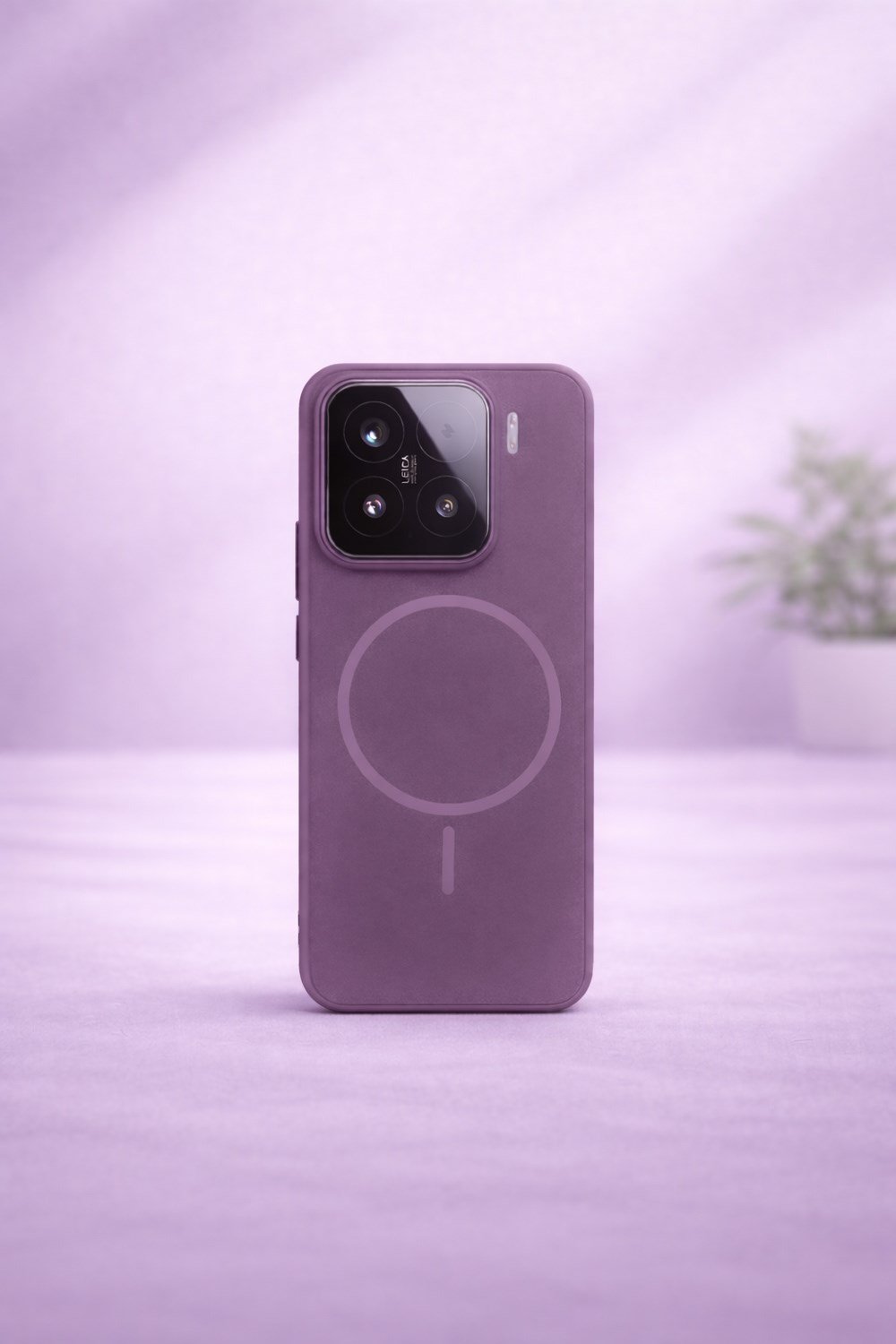 Mİ 15 Uyumlu Kamera Çıkıntılı Magsafe Wireless Şarj Özellikli Sert Sararmaz Silikon Kılıf