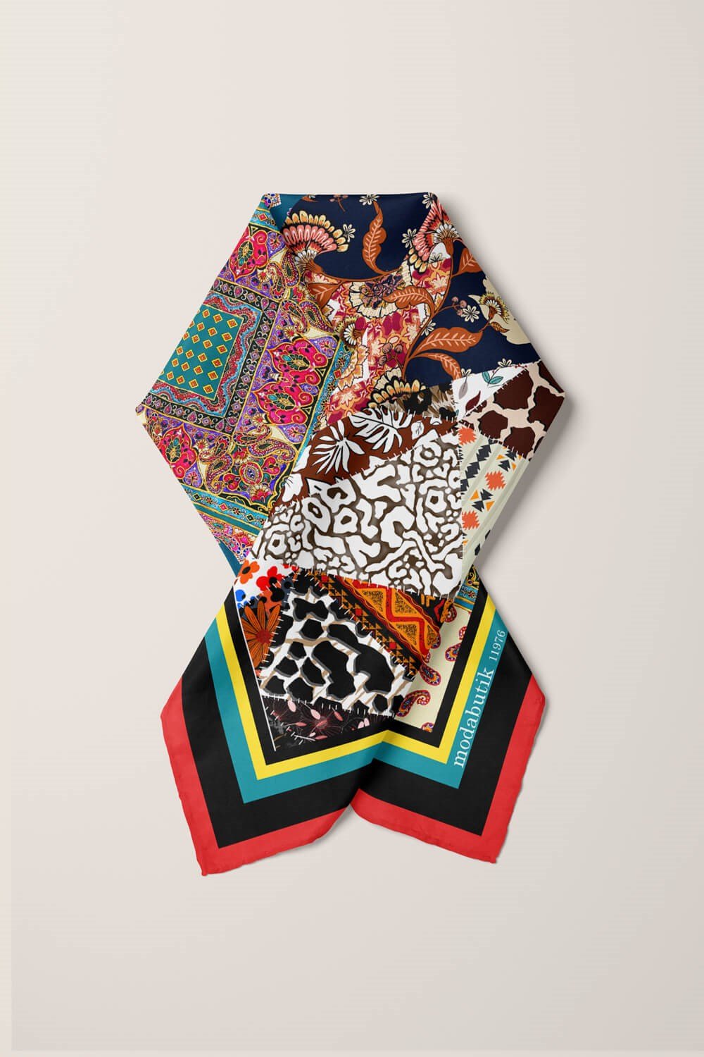 Violla F102 ETNIK PATCWORK TASARIMLI BANDANA DG11976