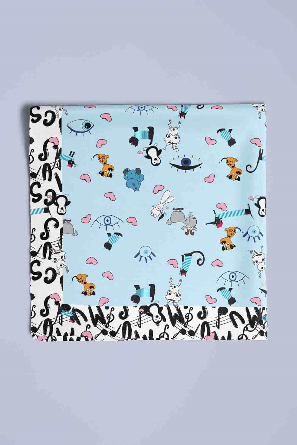 D15 Modabutik Köpek Bandanası Mavi 50x50