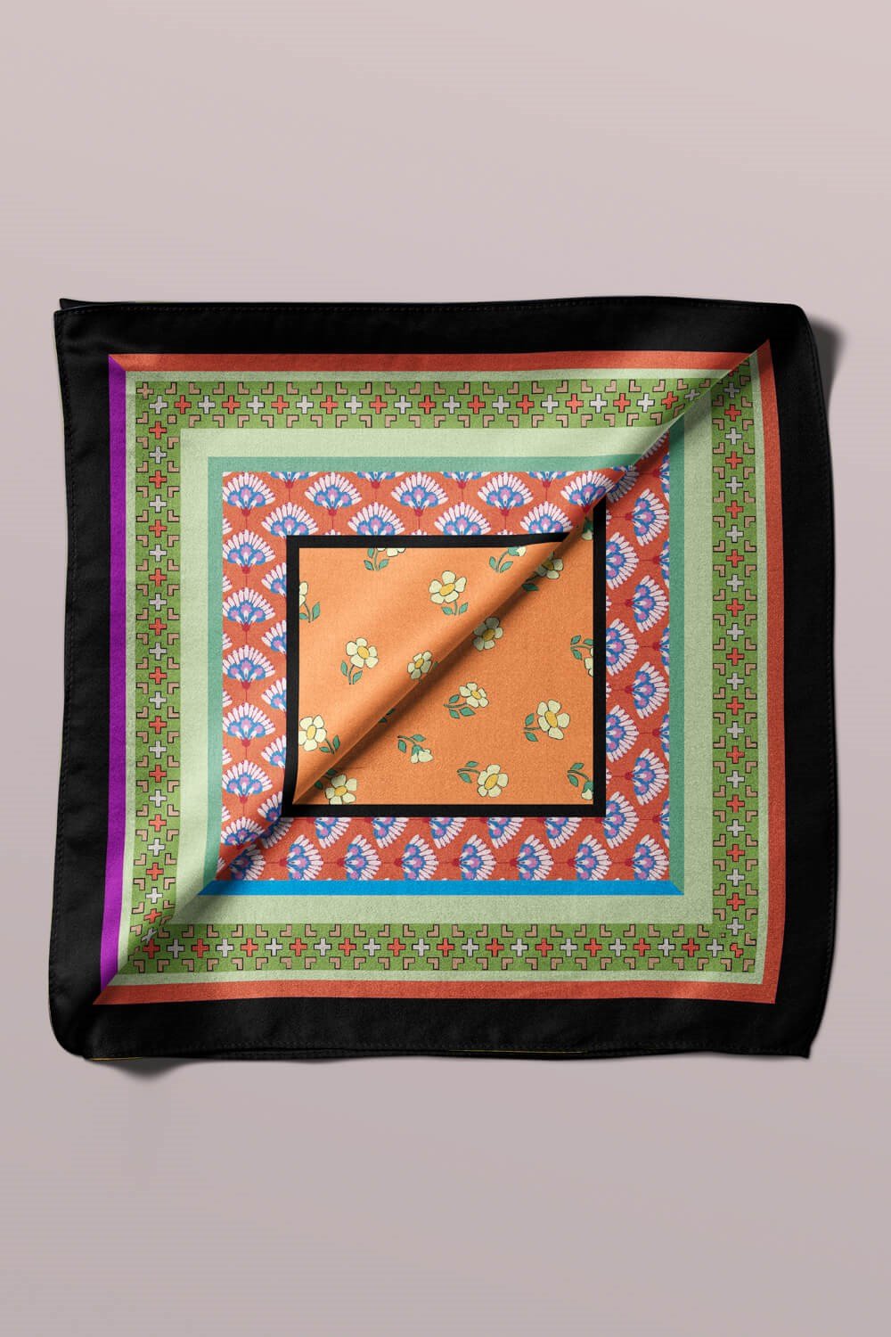 Violla B10 RETRO ÇITIR ÇİÇEKLİ BANDANA DG12423