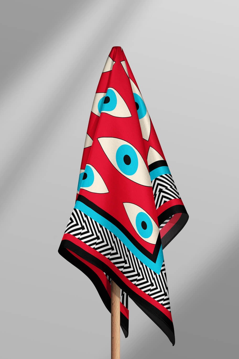 Violla V49 EYE RED TASARIMLI BANDANA DG12394