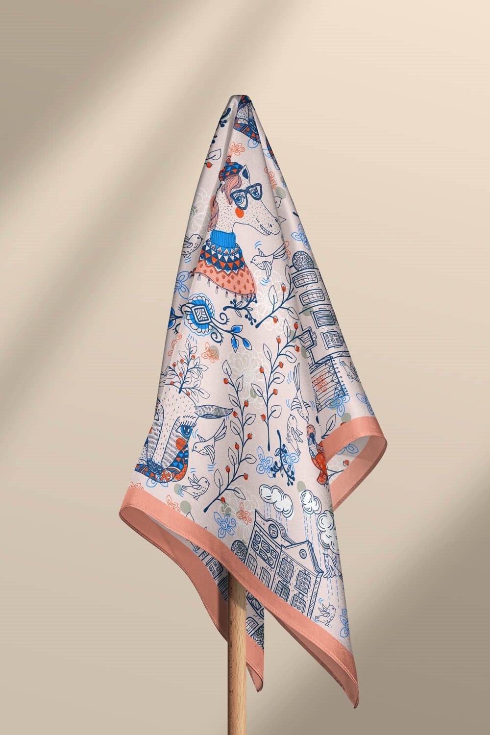 A32 Violla Geyik Desenli Bandana