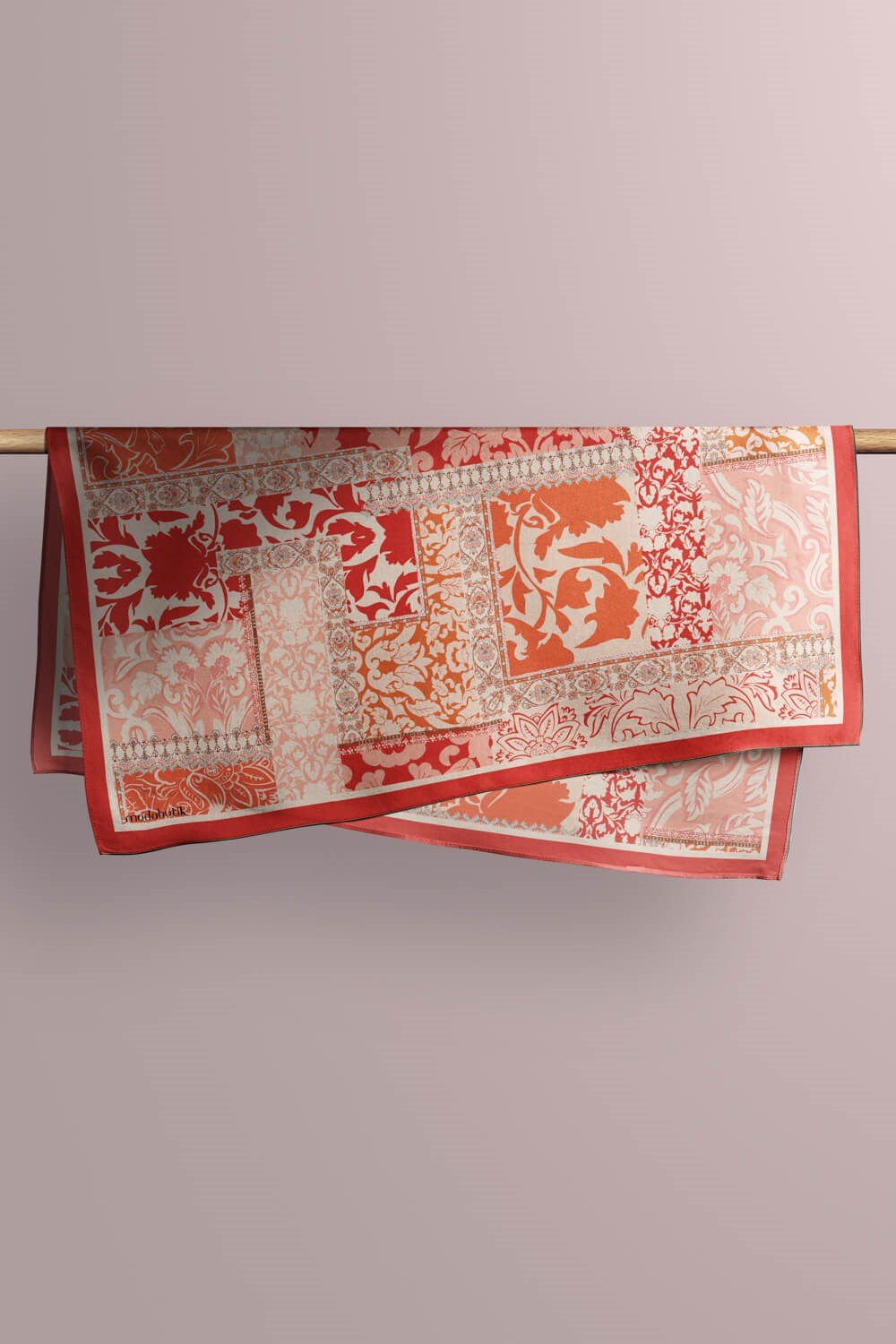 H52 Violla Karışık Desenli Bandana