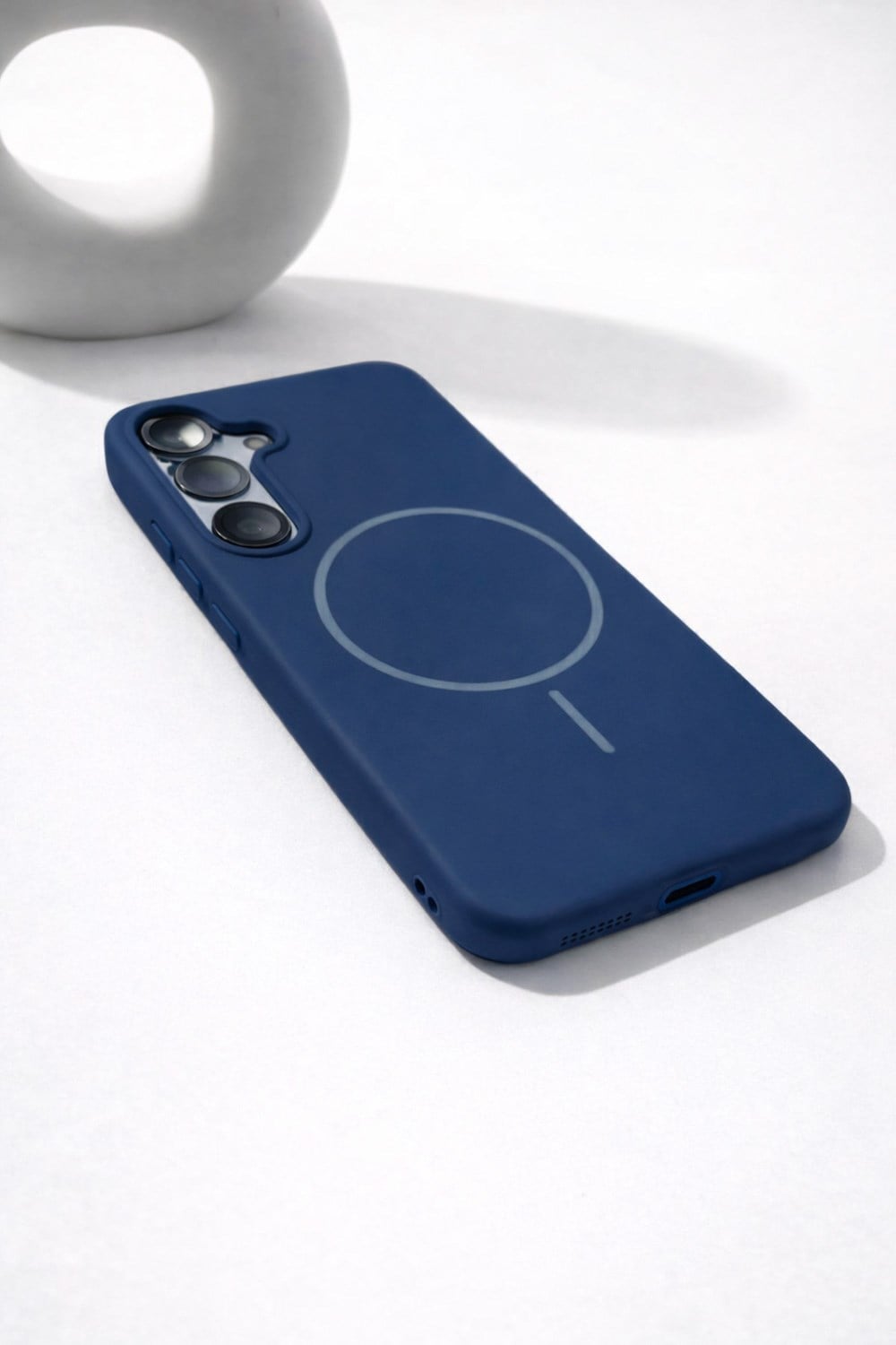 Samsung Galaxy S23 Kılıf – İçi Kadife – MagSafe Uyumlu – Lacivert Renk – Telefon Kılıfı