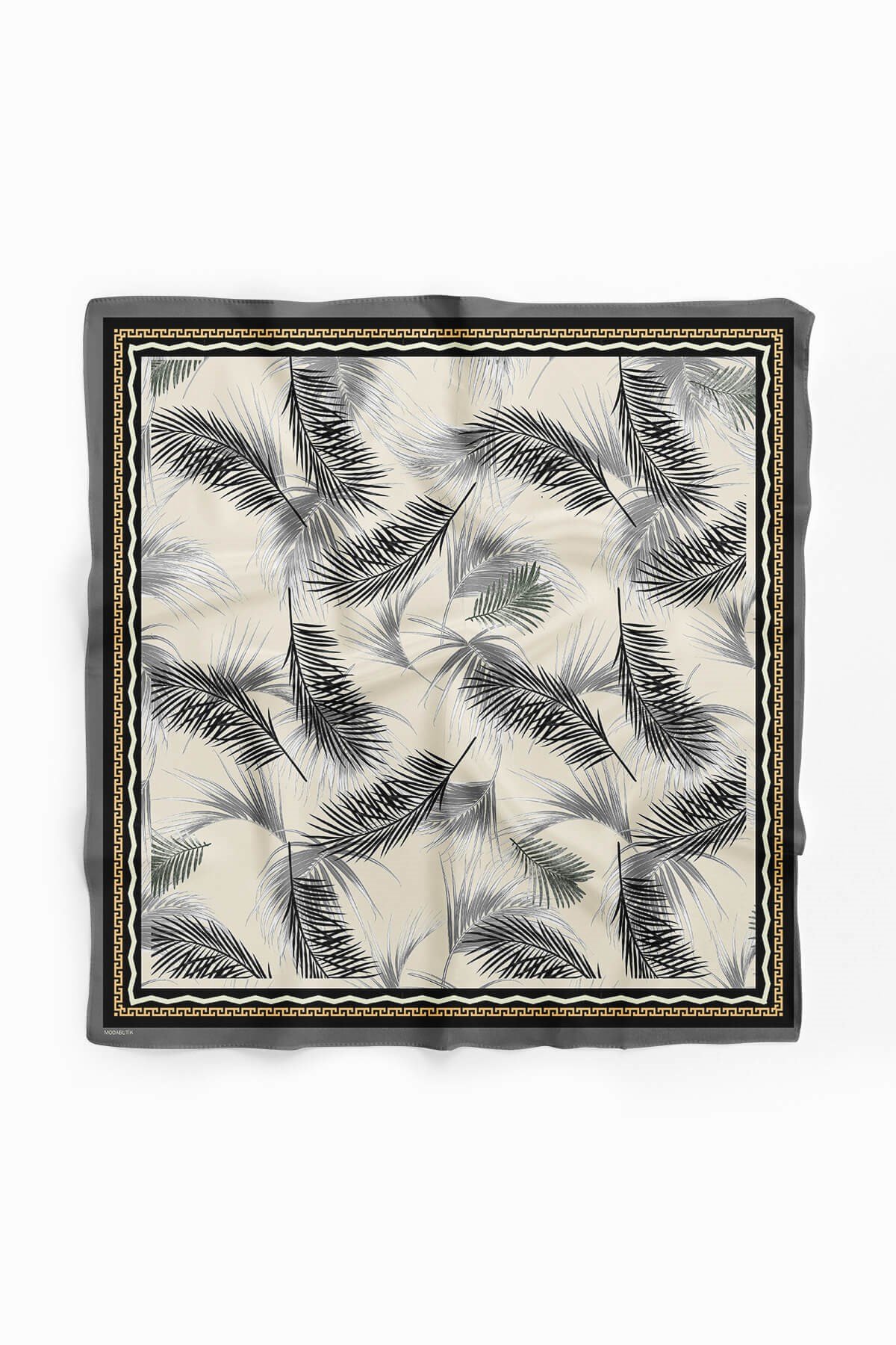 Violla C92 Kadın Yaprak Desenli 50x50 Bandana HYL DG01457-22