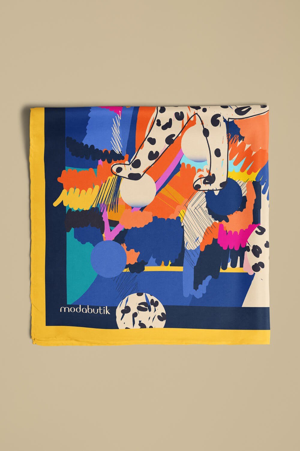 Violla Kaplan Desenli Bandana