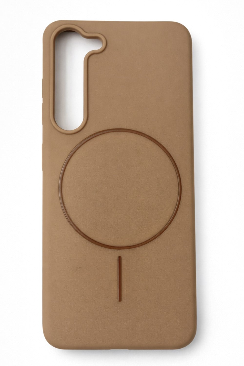Samsung Galaxy S23 Plus Kılıf – İçi Kadife – MagSafe Uyumlu – Camel Renk – Telefon Kılıfı