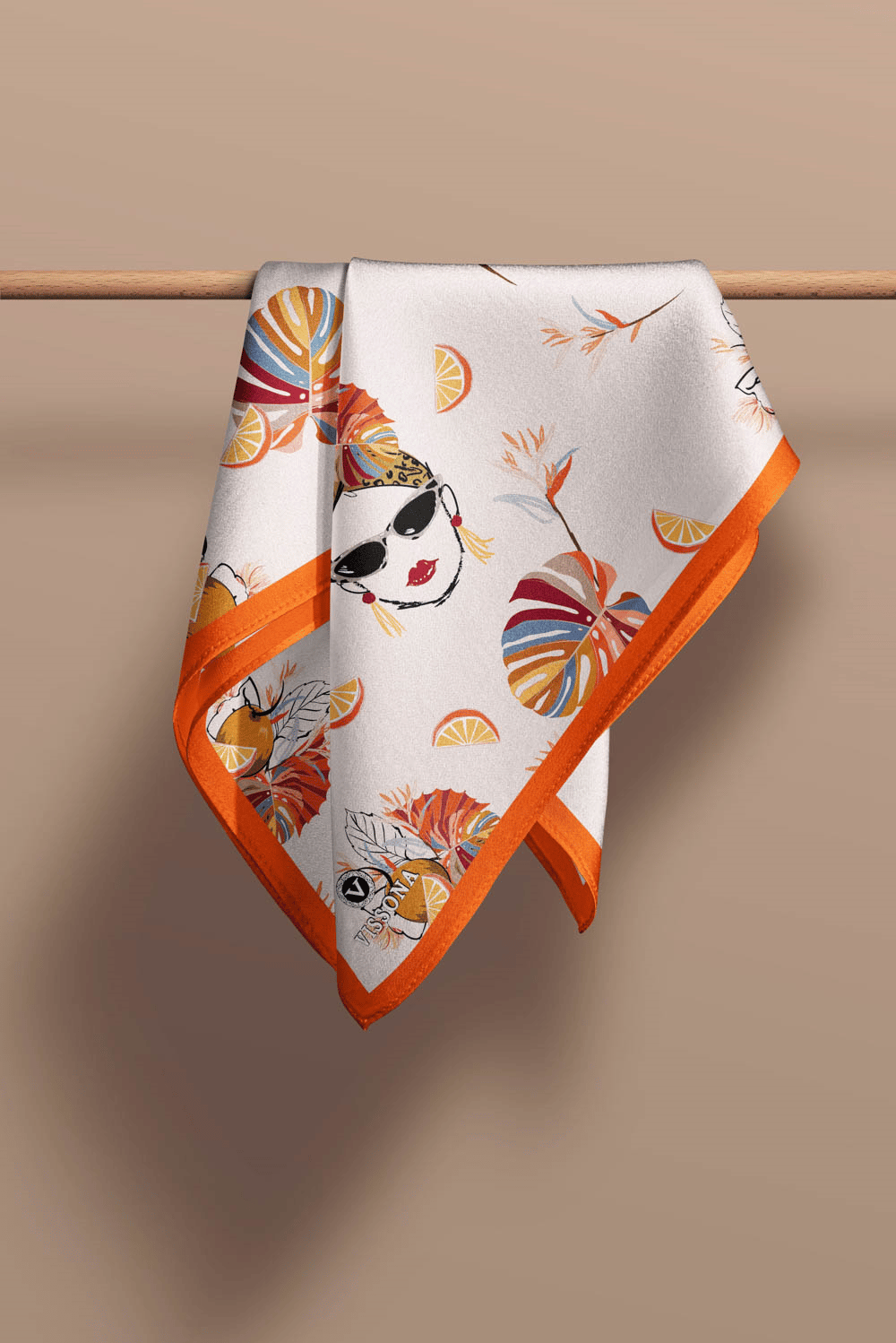 100% Silk Headscarf for Women - 22