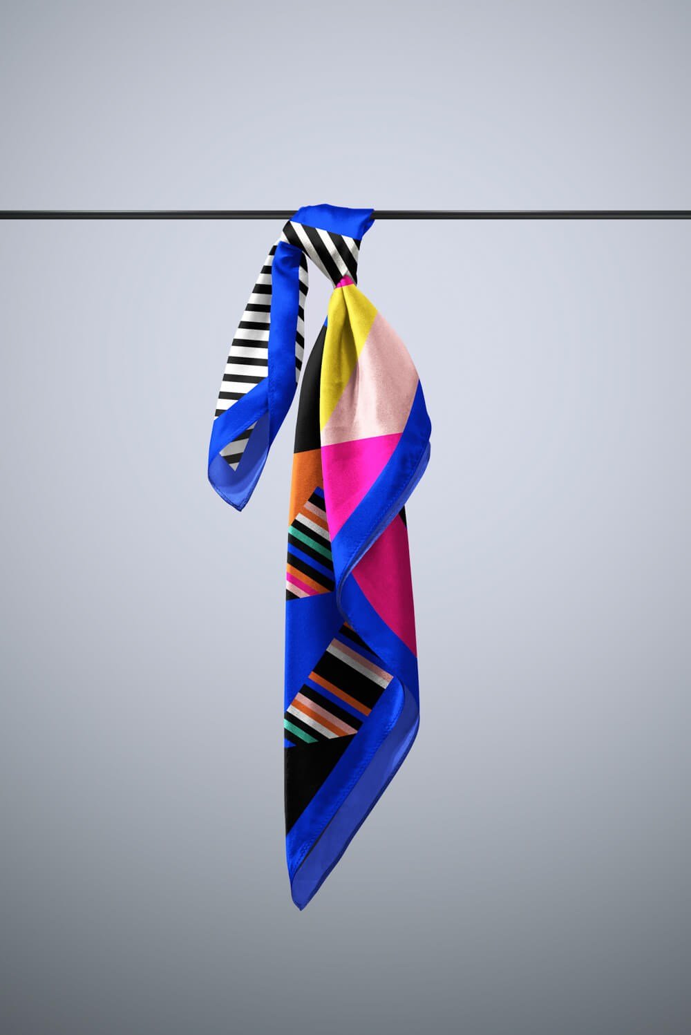 B4 Violla Geometrik Desenli Bandana